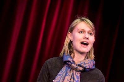 Nicoline Hollænder Larsen sang ved masterclass lørdag Foto: Tom Laursen