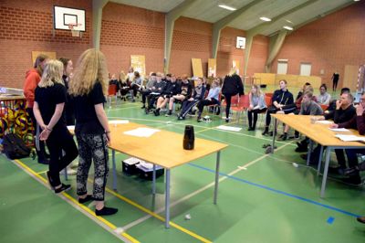 Præsentation af Åkanden foran dommere og kammerater? foto ole Jeppesen