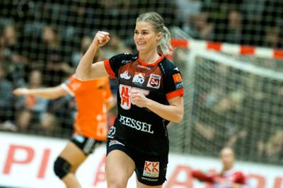 Veronica Kristiansen kan hoppe højt - meget højt. Foto: Tom Laursen