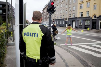 Politiet holder igen i år et vågent øje med trafikanterne ved landets skoler. Foto: ritzau/Frandsen Finn