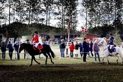 Bording og Omegns Rideklub er i weekenden 19.-20. august vært for distriktsmesterskaberne i dressur og spring for ponyer. Billedet er fra et af rideklubbens tidligere stævner. ?Foto: Henrik Ole Jensen
