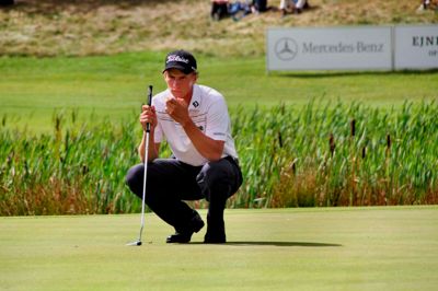 Ikast-spilleren Mads Søgaard har fået en fin indledning ved en Challenge Tour-turnering i Frankrig. Foto: Torben Haglund