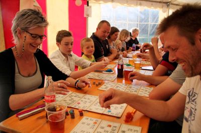 Fredag aften spilles der familiebanko i festteltet i Pårup Park foto Adam Haff