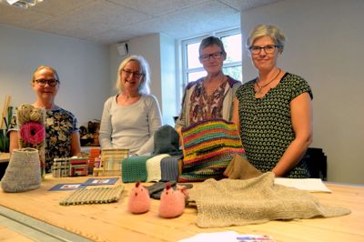 Jette Duelund, Vibeke Birk, Joan Lauridsen og Lotte Lassesen glæder sig til det nye fællesskab i Snorlige ?foto Laila Kempel