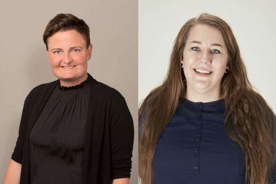 Anne-Marie Pedersen (V) og Anne Ravn Bach (A). ?Foto: Privat