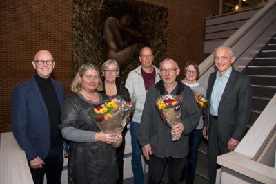 Fra venstre Carsten Kissmeyer, Jane Samuelsen, Lene Pedersen, Bo Thorup Kristensen, Holger Sten Mortensen, Birthe Lyngholm Lysgaard, Henning Hansen ??foto privat