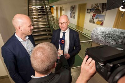 De to der kæmpede om magten - Anders Kühnau og Carsten Kissmeyer fra Venstre - og fra Ikast.
