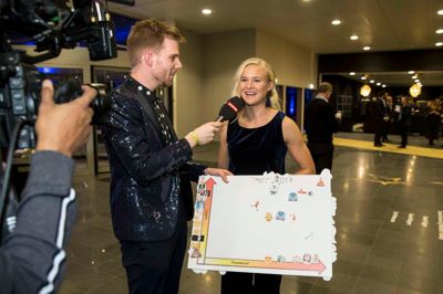 Pernille Harder er for tredje år i træk og fjerde gang i alt blevet kåret til årets kvindelige fodboldspiller af Spillerforeningen. Prisen gives på baggrund af stemmer fra de øvrige spillere i den hjemlige liga og udlandet. Foto: Tom Laursen