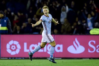 Daniel Wass bragte søndag Celta Vigo foran med 1-0 på et pragtmål i 2-2-kampen mod Real Madrid. Foto: Scanpix/Miguel Riopa