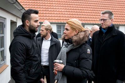 Inger Støjberg besøgte udrejsecentret mandag. ?
?Foto: Tom Laursen