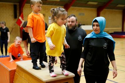 Gymnastikopvisning. Bording.