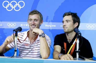 Scanpix/Claus Bech/arkiv. Duoen Martin Kirketerp (tv) og Jonas Warrer vandt guld ved OL i Beijing i 2008.