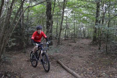 Et af projekterne i Sløjfen i Ejstrupholm er en bane til mountainbike i fru Vinters Skov.
