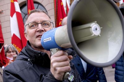 Alle parterne i de igangværende overenskomstforhandlinger er kaldt til forhandlinger i Forligsinstitutionen tirsdag klokken 10. Det er positivt, at forhandlerne sker samlet, vurderer Anders Bondo, der er lærernes formand og formand for Forhandlingsfællesskabet. Foto: Ritzau/Scanpix/Bax Lindhardt/arkiv