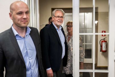 Anders Kühnau, der er topforhandler for regionerne og FOA-formand Dennis Kristensen blev natten til onsdag enige om en ny aftale. Foto: Scanpix/Martin Sylvest/arkiv