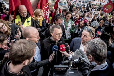 Striden om spisepausen er principiel, har det lydt fra forhandlerne ved offentlige overenskomster. Scanpix/Mads Claus Rasmussen