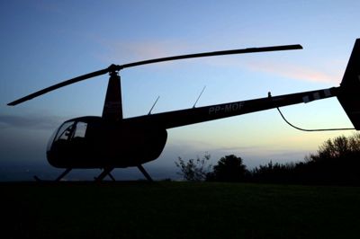 Der var helikopter-træning i aftes og i nat.