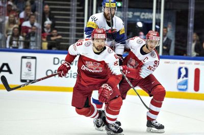 Peter Regin, Nichlas Hardt og resten af ishockeylandsholdet har brug for de to hviledage før Letland-kampen. Foto: Scanpix/Henning Bagger