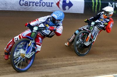 Sportxpress/Ritzau Scanpix. Niels-Kristian Iversen (hvid hjelm) håber at være med, når der køres VM-grandprix i Horsens i slutningen af juni.