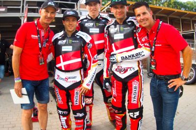 Sportxpress/Ritzau Scanpix. De danske speedwaykørere formåede ikke at sikre Danmark medalje ved par-VM i Polen, hvor der blev kørt finaler fredag og lørdag.
