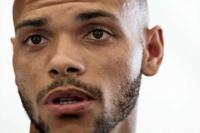 Martin Braithwaite mener ikke, at Kroatien er bedre end Danmark. Han henviser blandt andet til, at kroaterne også skulle igennem playoff for at nå frem til VM. Foto: Liselotte Sabroe/Ritzau Scanpix