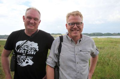 Morten DD og Sebastian Klein kommer til Gludsted Plantage i næste uge. Foto: TV2