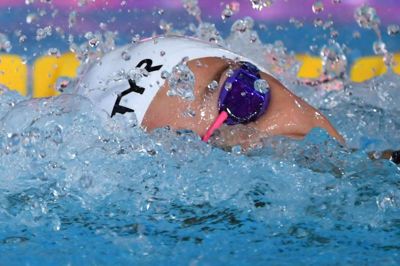 Francois Xavier Marit/Ritzau Scanpix. Pernille Blume var hurtigst af alle i de indledende heats på 100 meter fri ved EM i Glasgow.