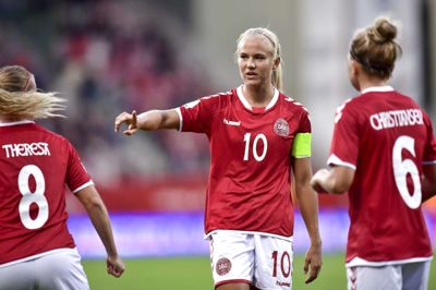 Kvindelandsholdet møder tirsdag Sverige i VM-kvalifikationen. Foto: Bo Amstrup/arkiv/Ritzau Scanpix