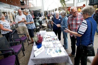 Lørdag 7. september holdes det årlige Foreningsmarked i Ikast Strøgcenter. Billedet her er fra 2018. ?Foto: Flemming Hansen