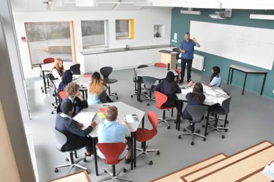 Den Internationale Skole har taget Hjertet til sig, og 11. Year har sin base her. ?Foto: Steen Hebsgaard