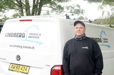 Mark Lindberg har købt en storparcel i Drantum, hvor han går i gang med at bygge nyt hus til kæresten og sig selv. ??Foto: Ejgil Jessen Hansen