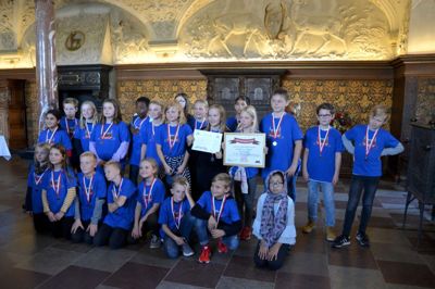 4.b havde en fantastisk tur ved historiedysten. ?Foto: Privat