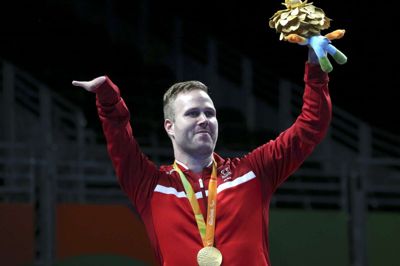 Sergio Moraes/Reuters. Parabordtennisspilleren Peter Rosenmeier blev kvartfinaleklar ved VM i parabordtennis onsdag.