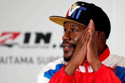 Issei Kato/Reuters. Floyd Mayweather skal møde Tenshin Nasukawa nytårsaften.