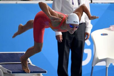 Francois Xavier Marit. Arkivfoto./Ritzau Scanpix. Pernille Blume blev nummer tre i 50 meter fri i Singapore.