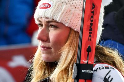 Fabrice Coffrini/Ritzau Scanpix. Mikaela Shiffrin tog fredag sin 49. World Cup-sejr i karrieren (arkivfoto).