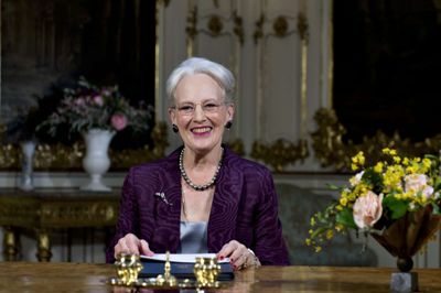 Keld Navntoft/Ritzau Scanpix. Dronningen holder nytårstale på Fredensborg Slot. Normalt sker det fra Amalienborg, som her i 2017. (Arkivfoto)