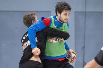 I 2018 skiftede den 26-årige slutrunde-debutant, Martin Larsen, Aalborg Håndbold ud med franske Pays d’Aix. Foto: Liselotte Sabroe/Ritzau Scanpix
