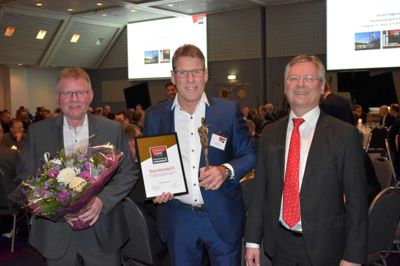 Prisen til Mascot blev overrakt til velbesøgt årsmøde hos Danske Byggecentre. ? Foto: PR-foto