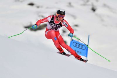 Fabrice Coffrini/Ritzau Scanpix. Danske Christoffer Faarup blev nummer 26 i onsdagens Super-G-løb.