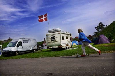 Simon Bohr/Ritzau Scanpix. Campingpladserne i Danmark var mere end almindeligt fyldte i 2018, viser tal fra Danmarks Statistik. (arkivfoto)