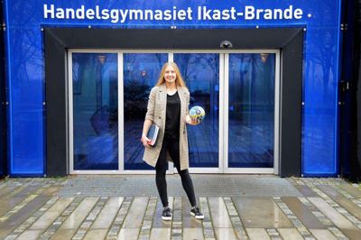 Michala Møller kan i Ikast kombinere sin uddannelse med en aktiv håndboldkarriere på topniveau. ?Foto: PR-foto