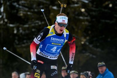 Matthias Balk/Ritzau Scanpix. Norske Johannes Thingnes Bø virker helt suveræn i denne sæson i World Cuppen i skiskydning. (arkiv).