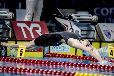Mads Claus Rasmussen/Ritzau Scanpix. Mie Ø. Nielsen er et stykke fra tidligere styrke, men er dog fortsat Danmarks hurtigste i 100 meter rygsvømning. (arkiv)