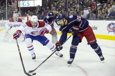 Oliver Bjrokstrand i aktion mod Montreal Canadiens tidligere i sæsonen. Foto: Jason Mowry/Ritzau Scanpix