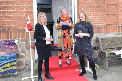 Tre glade damer - Ilse Christensen, Dia Blomstrand og Lotte Stoltenborg - fra arbejdsgruppen bag Dok Arends. Foto: Peter Nielsen