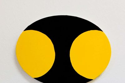 Malte Fisker, Yellow & Black Composition, maleri. Foto: PR-foto