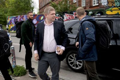 Thomas Sjørup/Ritzau Scanpix. Rasmus Paludans Stram Kurs fik i løbet af partilederdebatter på DR og TV2 på den første valgdag pludselig en voldsomt stor tilslutning i en afstemning på Ekstra Bladets hjemmeside.