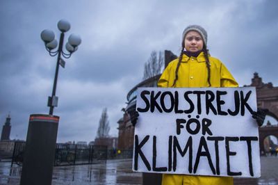 Hanna Franzen/Ritzau Scanpix. 16-årige Greta Thunberg kommer lørdag til København for at deltage i en klimamarch. Den svenske aktivist er kendt for sin skolestrejke til fordel for klimaet. (Arkivfoto).