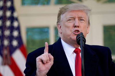 Kevin Lamarque/Reuters. USA's præsident, Donald Trump, har haft grænsemuren mod Mexico som en af sine mærkesager.